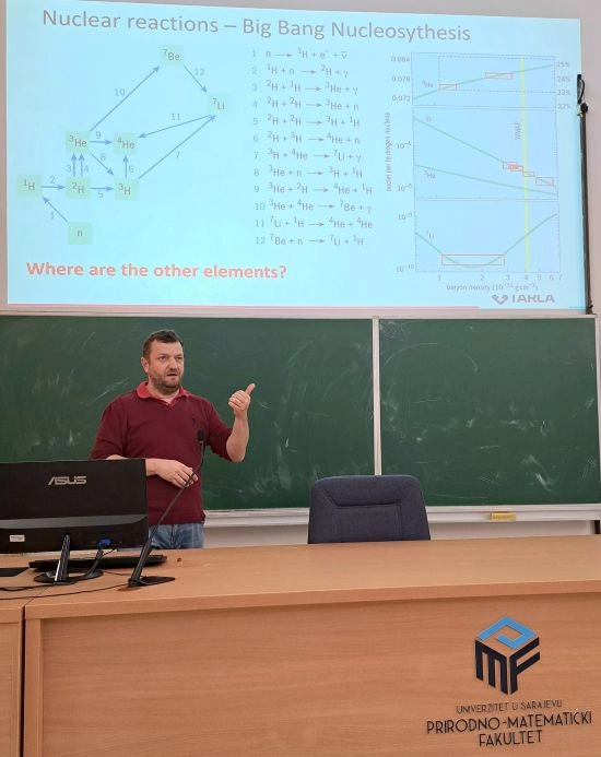 Gostujuća predavanja dr. Đape na PMF kao doprinos razvoju nuklearne fizike u BiH